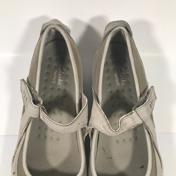 Clarks Wave Cruise Mary Jane Tan Leather Shoes Womens US 11M UK 9 EU 41.5 - Picture 3 of 16